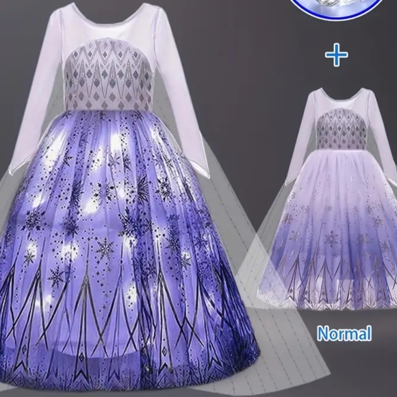 Child's size 5/6 light up.princess dress - Picture 7 of 9